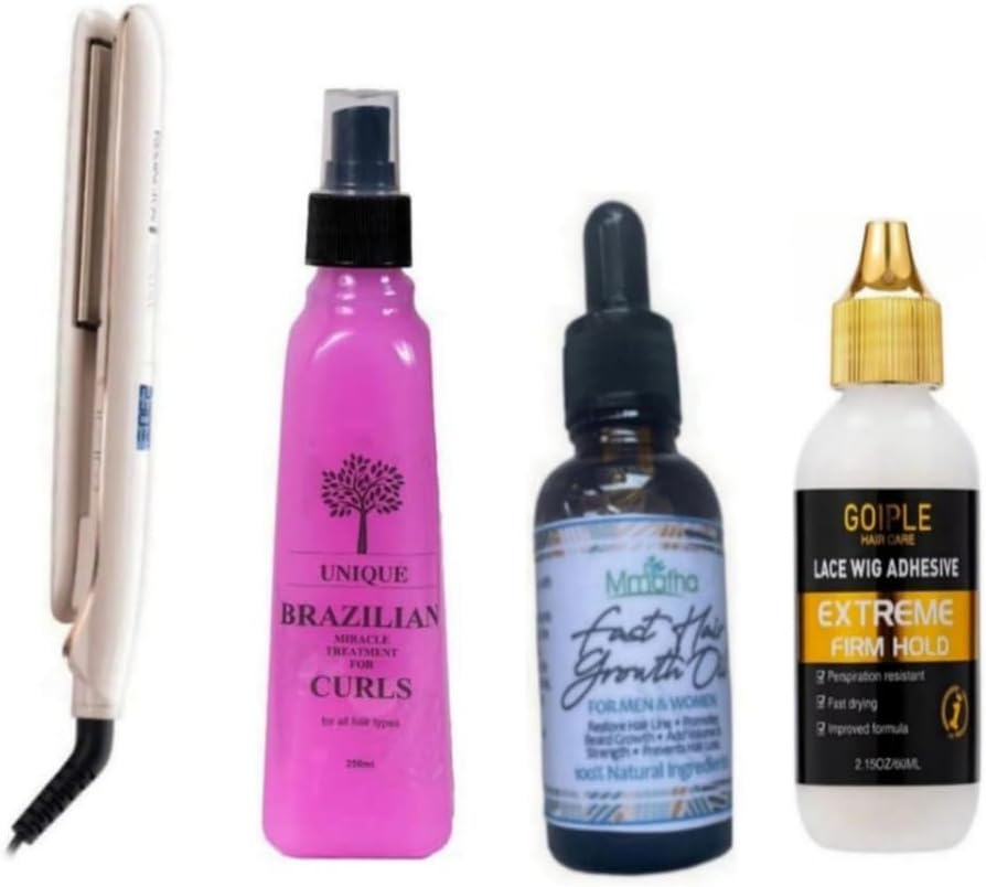 1 x Hair Straightener+Mmafha Hair Oil &Lace Wig Adhisive