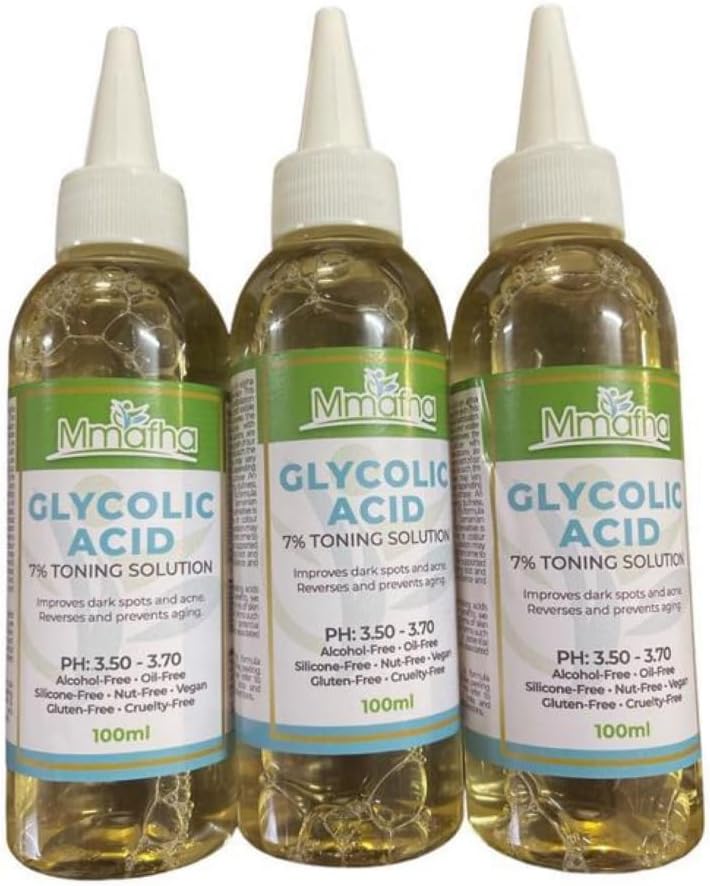 3x Mmfha Glycolic Acid 7% Toning Solution 100ml Each