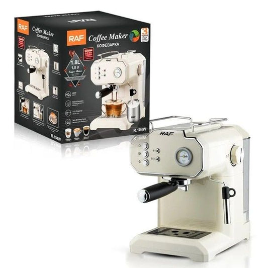 RAF 20 Bar Coffee Maker R.104W- White