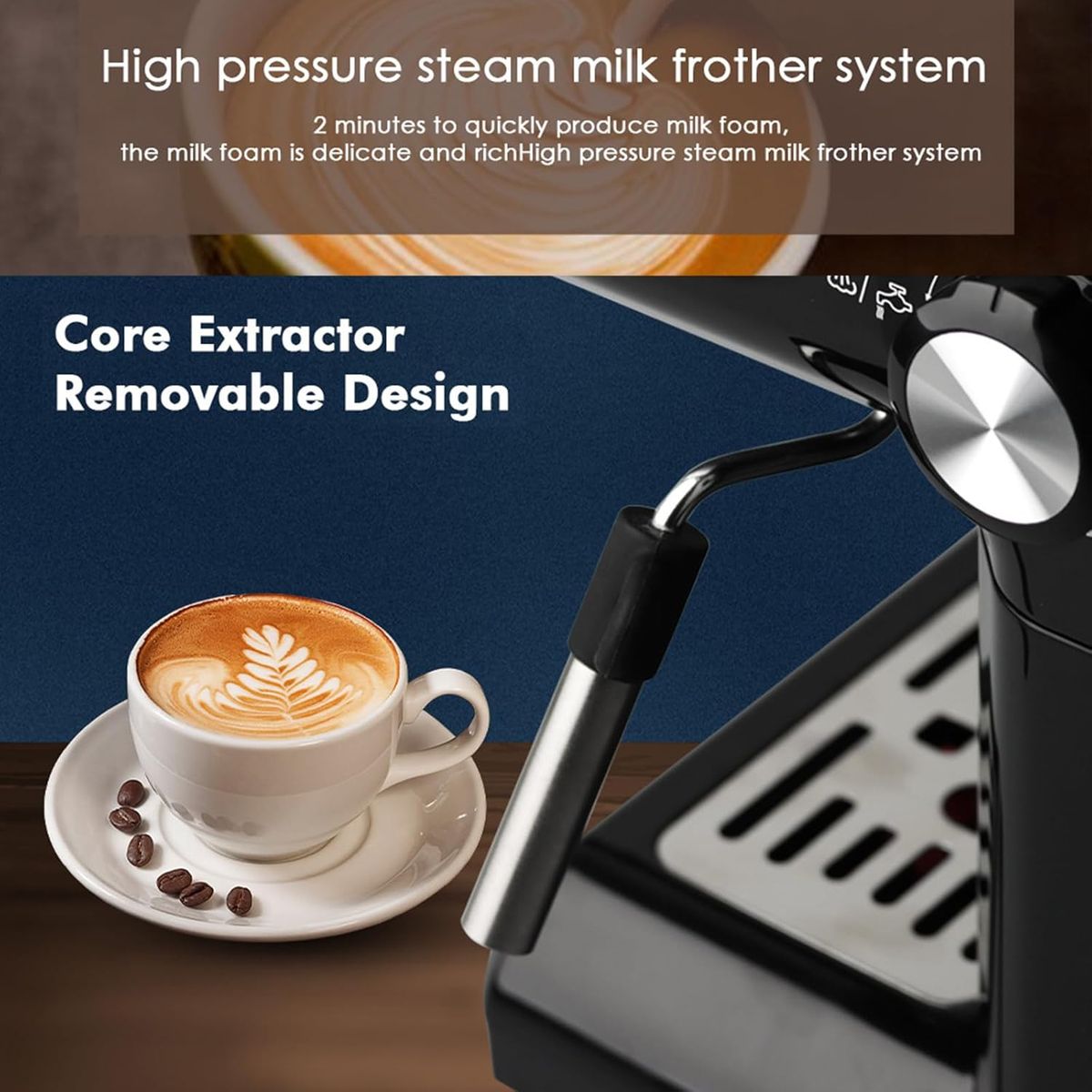 RAF 20 Bar Coffee Maker R.104W- White