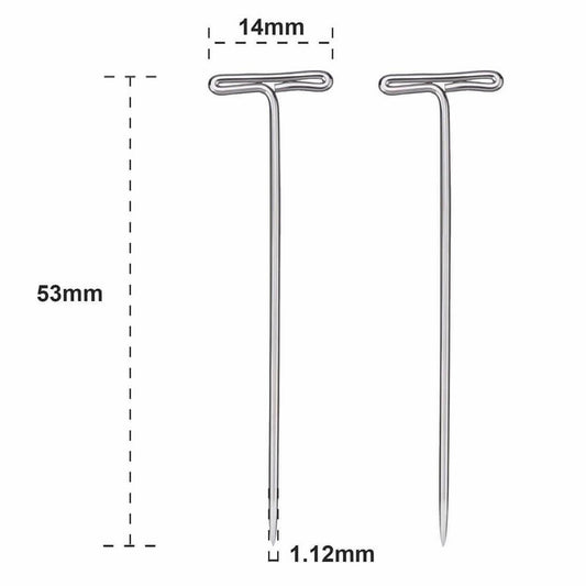 Stainless steel wig T-pins
