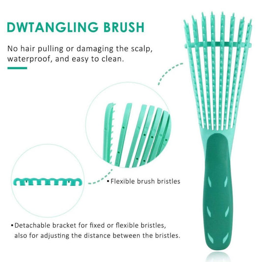 Detangling brush, olive mousse, wig spray, band, remover, cap, hair tools