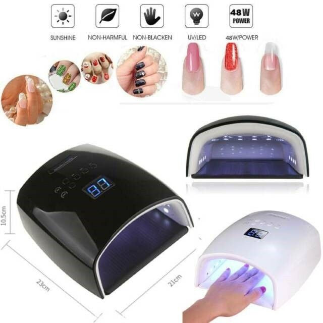 Cordless UV/LED Nail Lamp Rechargeable 48W - White