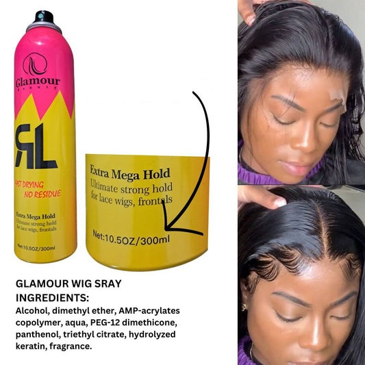 Front Lace Wigs Flat Iron Comb Installation Kit - 150 ml