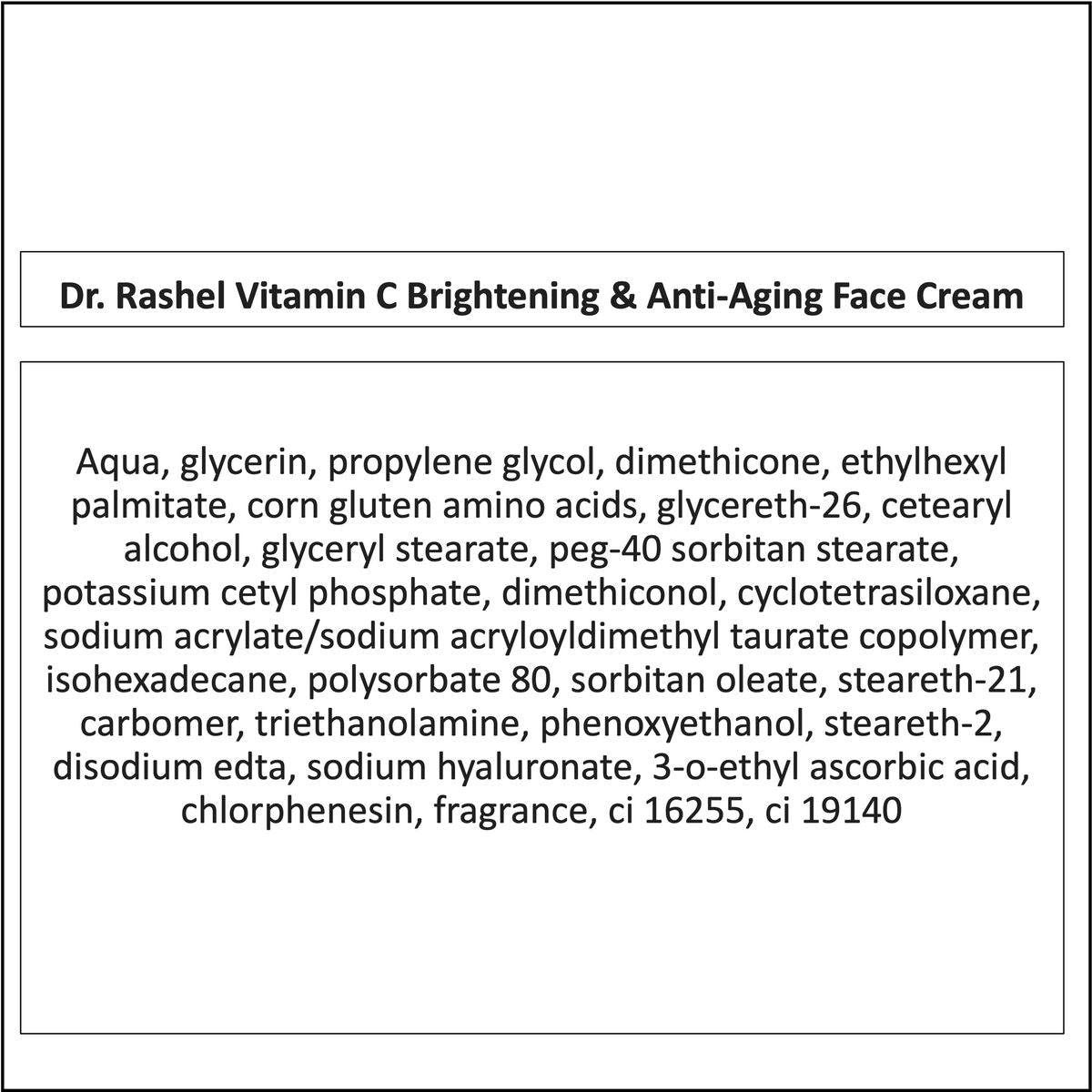 Vitamin C Face Cream X 50 g