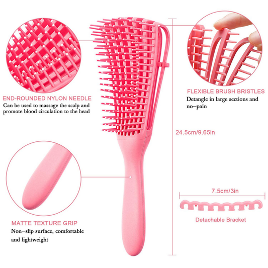 Detangling Hair Brushes for Natural Hair Thick Curly Kinky Coily, Wet