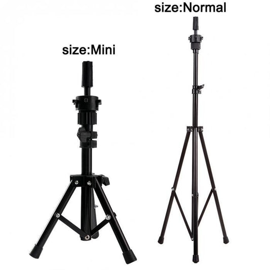 Adjustable Training Mannequin Head Stand For Wigs-Tripod