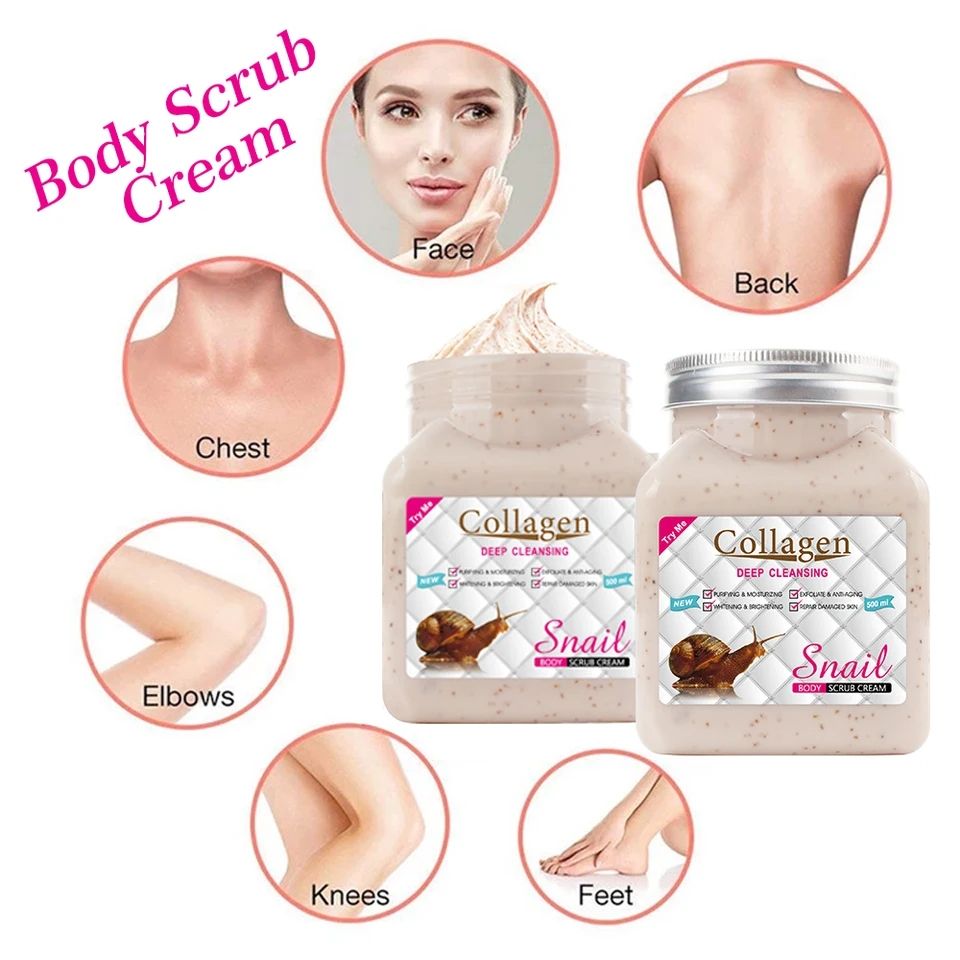 Collagen Snail Body Scrub-500ml