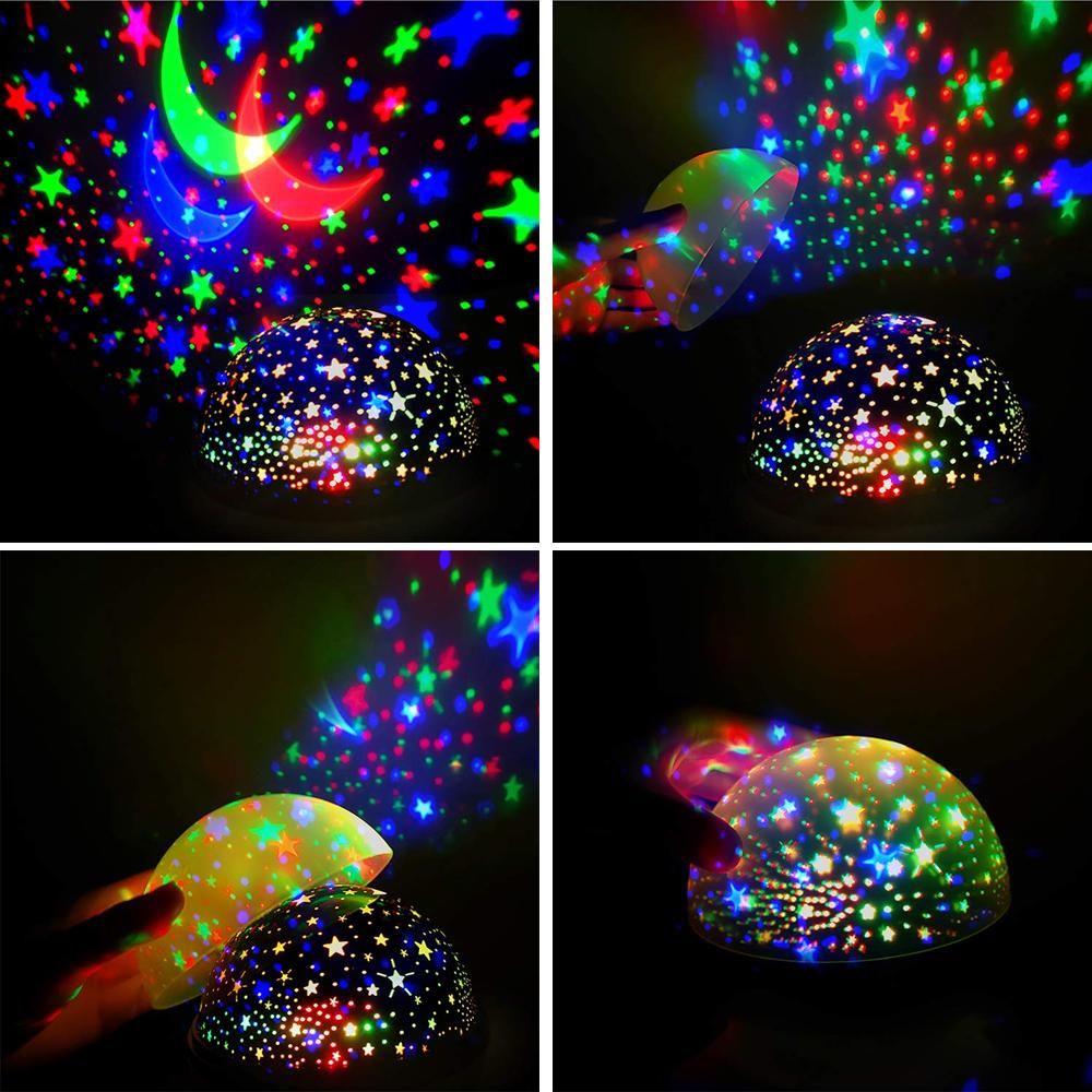 Star Night Light Galaxy Projector LED Lights, 360 Degree Rotation - Purple