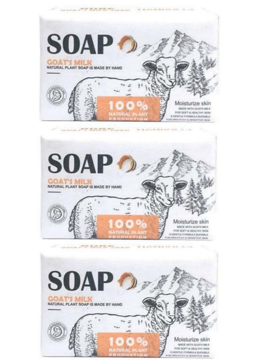 Lilhe Pack of 3 Goat's Milk Soap- 100 % Natural