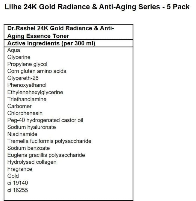 Lilhe 24k Gold Radiance Luxury Box- Pack of 5