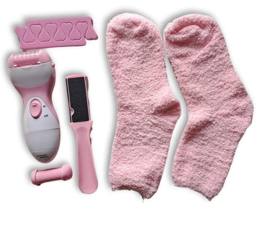 4 in 1 Gel socks & Foot Care Kit & Foot Massager