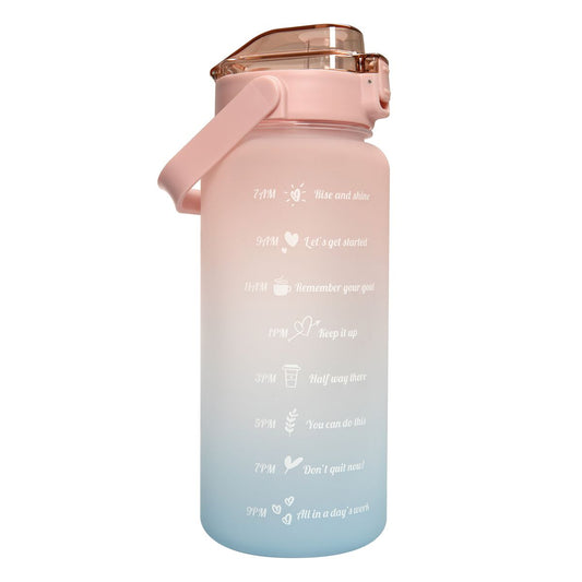 2L Water Bottle with Motivational Time Markers