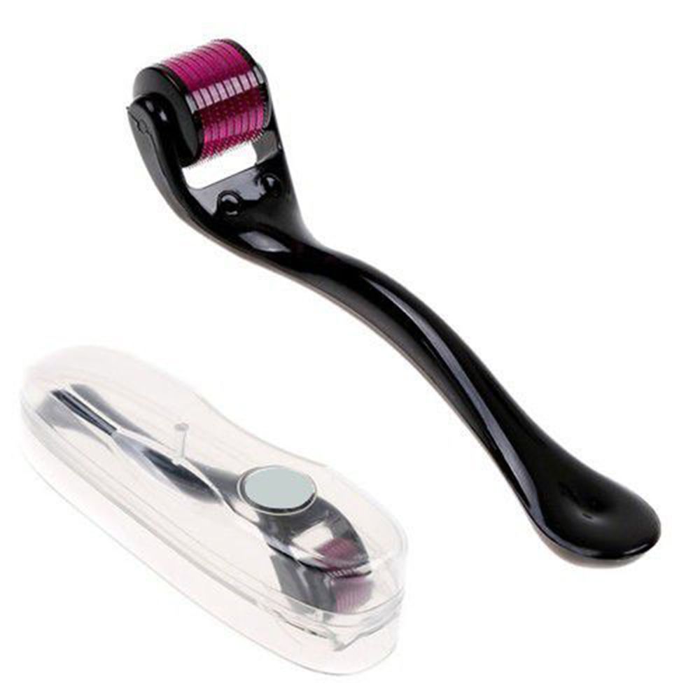 540 Titanium Microneedle Derma Roller 0.75mm - Black & Red