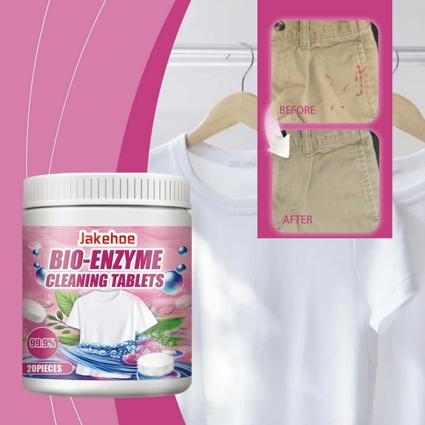 Bio-Enzyme Explosion Clothing Brightening and Efficient Stain Removal-20 Pieces