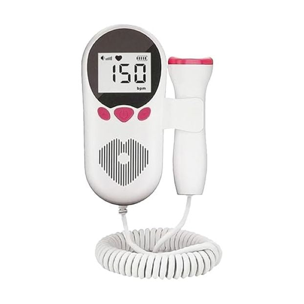 Baby Pulse Dansup Fetal Heart Monitor - White and Pink