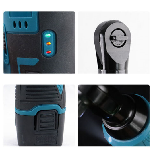 12v Cordless Ratchet Wrench With 2PCS Lithium-Ion Batteries Set