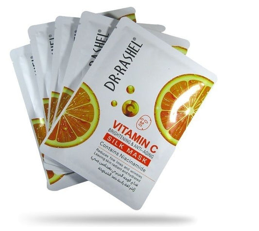Bulk Pack-100 Masks Dr Rashel Vitamin C Brightening & Anti-Aging Silk Mask