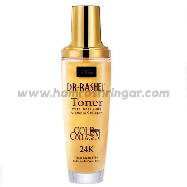 Dr.Rashel Toner with Real Gold Atoms & Collagen 24K Granted the Radiance to Facial Skin