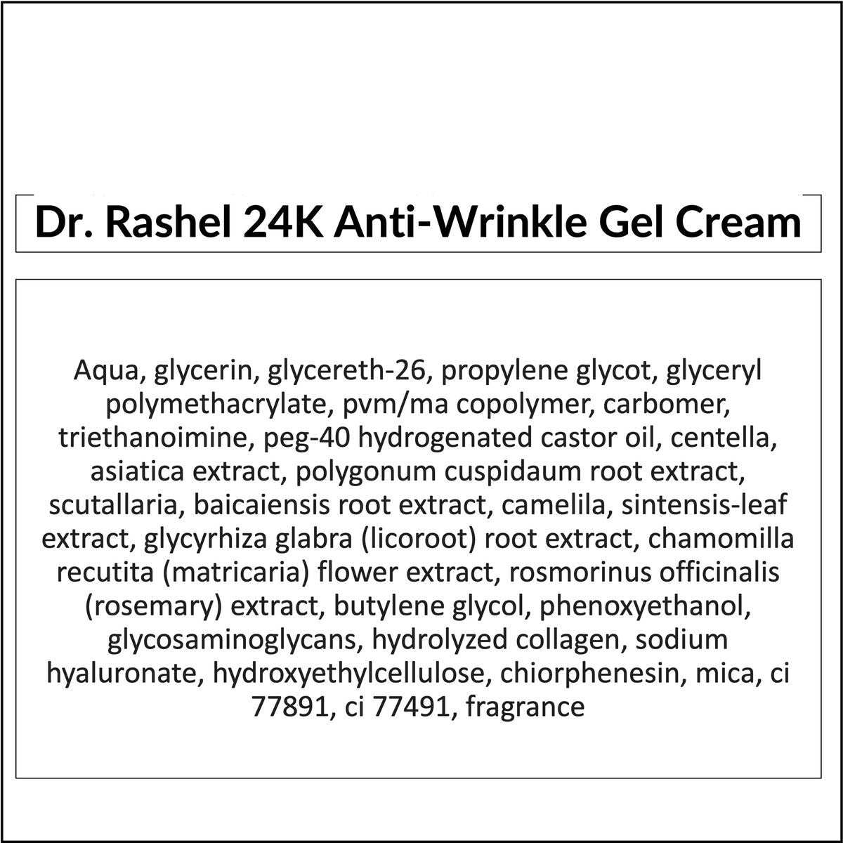 Dr. Rashel 24K Anti-Wrinkle Gel Cream