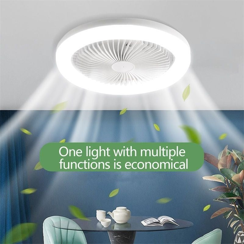 360 Rotation LED Ceiling Light With Fan 6500K