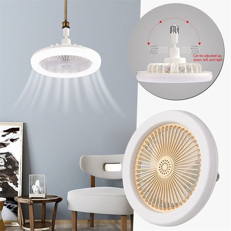 360 Rotation LED Ceiling Light With Fan 6500K