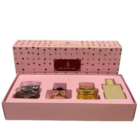 Mystical Pink Gift Perfume Set for Her - 30 ml x 4