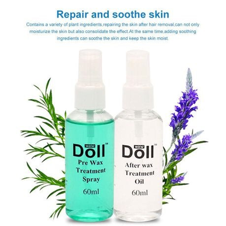 Doll Pre-Wax and After-Wax Treatment Spray and Oil