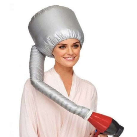 Light Grey Soft Hood Hair Dryer Attachment