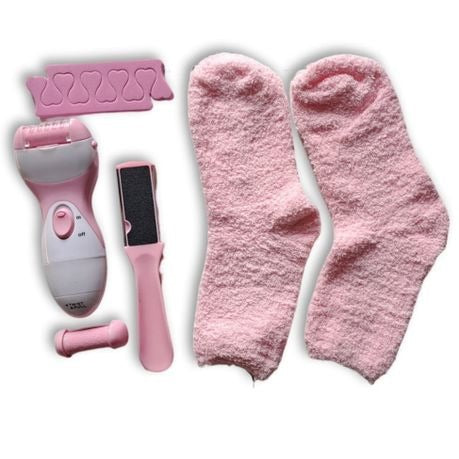 4 in 1 Gel socks & Foot Care Kit & Foot Massager