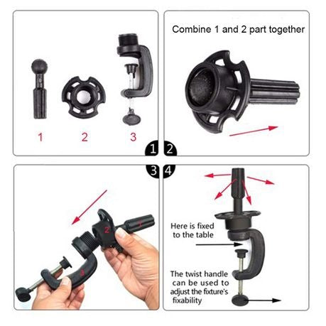 Mannequin Doll Head & Adjustable Clamp Table Holder perfect for wig safe keeping and wig making.