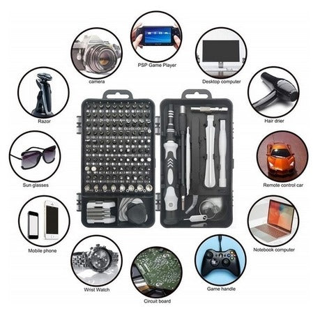 Set of 115 Computer Repair Tool Kit
