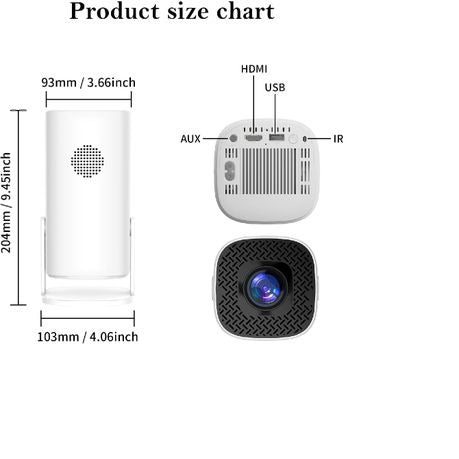 4k Ultra Hd Smart Led Multimedia Projector with Remote