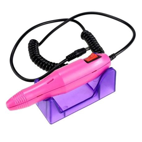 Electric Drill Nail Art Machine Manicure and Pedicure Set -Pink