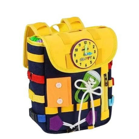 Backpack, Cotton Blend, Pink and Yellow, 18 Months to 5 Years