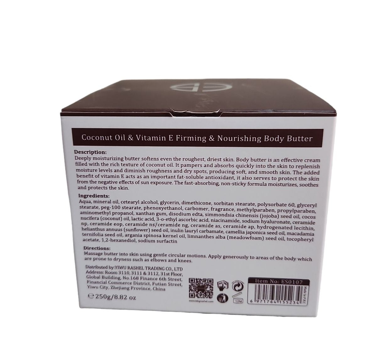 Estelin Vitamin E & Coconut Oil Body Set- Body Wash, Scrub, Oil& Butter