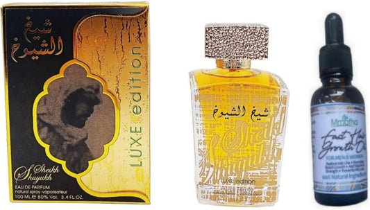 Sheikh Al Shuyukh Luxe Perfumes - 100ml & Mmafha Hair Oil