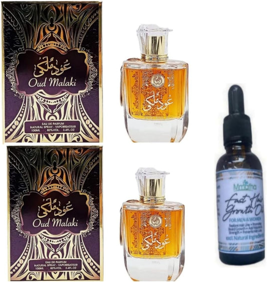 Gift Sets 2 Oud Malaki Perfume& Mmafha Hair Oil