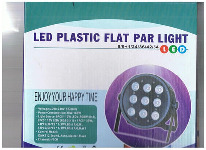 LED Flat plastic par light