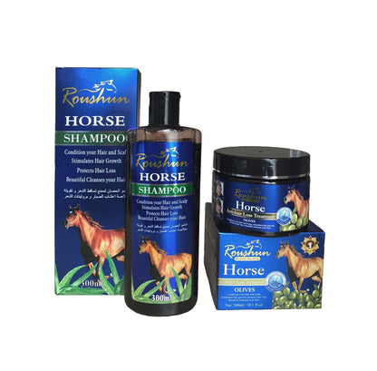 Roushun Anti-Hair Loss Combo - Shampoo and Treatment - 2x 300ml