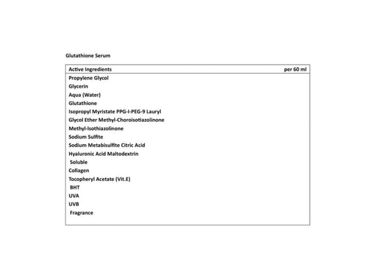 Gluta White Glutathione Serum - Set of two - 60ml