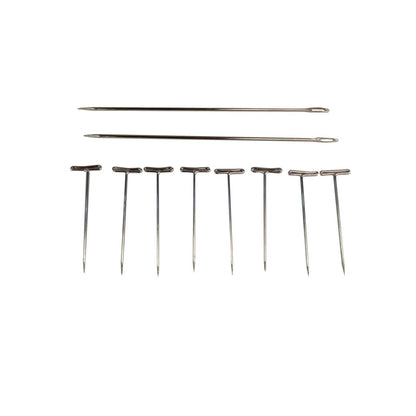 Wig Maker Combo Wig Head, Head Stand, Wigcap, Needles, T-Pin & Wool