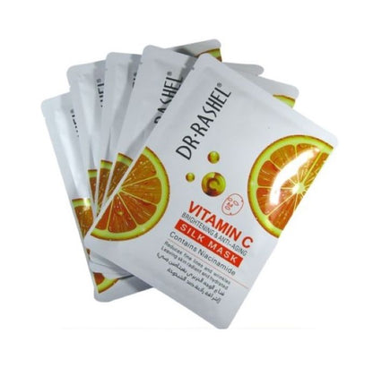 Dr. Rashel Vitamin C Brightening and Anti Aging Silk Mask- 5 Pack - Easy Trade