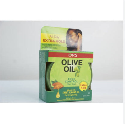 ORS Olive Wrap Mousse, Coil Calm Detangler with Edge Control & Hair Stick
