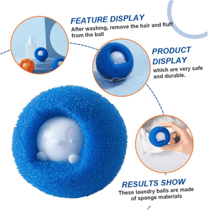 Washing Machines 6pcs Sponge Hairball , Washer Lint Remover Washing