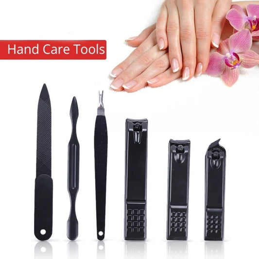 Lilhe 12 Piece Manicure & Pedicure Set Nail Clipper Kit - Black