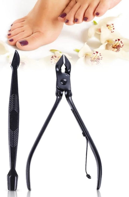 Lilhe 12 Piece Manicure & Pedicure Set Nail Clipper Kit - Black