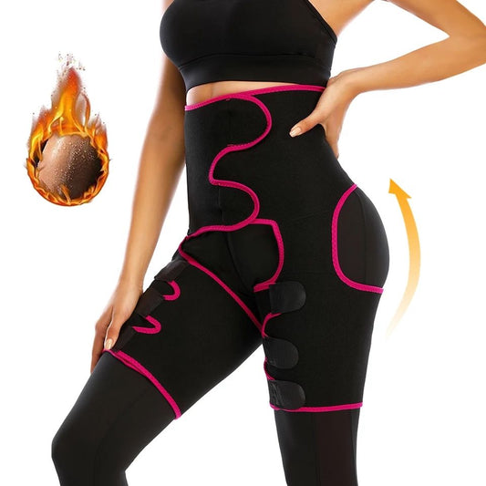 Lilhe Waist and Thigh Trimmer Body Shaper, Butt Lifter - Pink