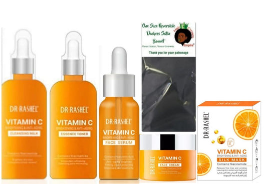 Lilhe Vitamin C Beautiful Skin Daily Routine and a Bonnet- Bundle