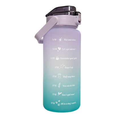 2L Water Bottle with Motivational Time Markers